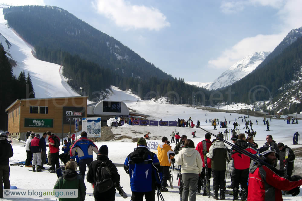 Bansko - The view from the gondola station